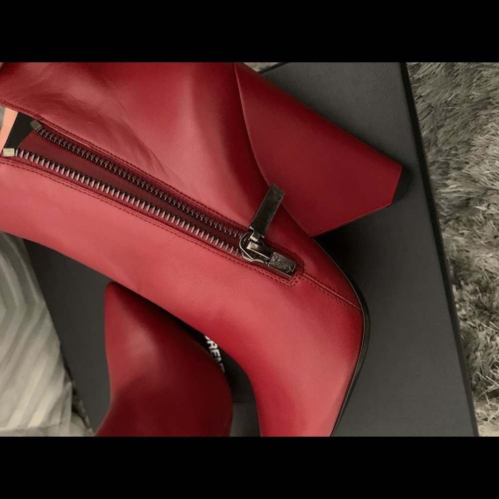 Saint Laurent Niki Wedge Booties in Lambskin - Picture 5 of 10